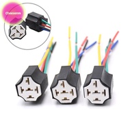 Cheesenm Ceramic Car relay holder,5 pins Auto relay socket 5 pin relay connector plug Ceramic Relay 