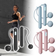 Cordless Jump Rope - Ropeless Skipping Rope with Digital Counter, LCD Display & Auto-Spin Technology