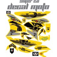 Decals, Sticker, Motorcycle Decals for Sniper 150, 006,yellow denise