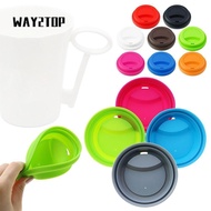 WAY2TOP 2pcs 9.5cm Cup Caps Protective Heat Temperature Preserve for Tea/Coffee/Milk Cup Sealing Lid