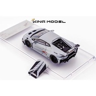 King Model Lamborghini Huracan LBWK GT Grey Fighter Jet (1/64 Diecast)