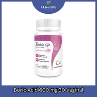 ผลิตภัณฑ์สำหรับจุดซ่อนเร้น ของผู้หญิง Boric Life Boric Acid 600 mg 30 Capsules - NutraBlast