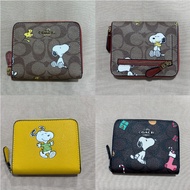 Women's Wallet Coach Short Wallet Snoopy Women Short Wallet Coin Wallet