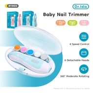 Dr.isla 6 in1 Electric Baby Nail Trimmer Nail Clipper Adult Nail Polisher Pedicure Baby Nail Clipper