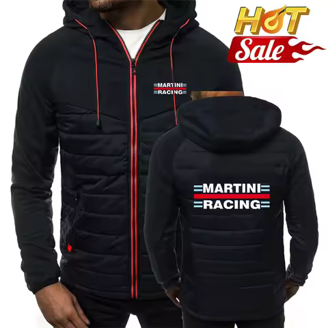 2025 Trendy Zipper Jacket Spring And Autumn Man's Patchwork Designer Hoodies Martini Racing Logo Pri