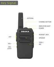 HT OSAKA A1 WALKIE TALKIE KUALITAS HANDYTALKY TERBARU