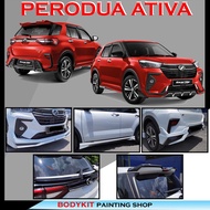 PERODUA ATIVA MDLS MODELLISTA STYLE FULLSET ABS SKIRTING(FRONT SKIRT ,SIDE SKIRT, REAR SKIRT,SPOILER,CENTRE SPOILER)