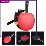 ⚡Hot Sale⚡Strong Spin Table Tennis Racket 7 Ply wood Ping Pong Bat Paddle Long handl