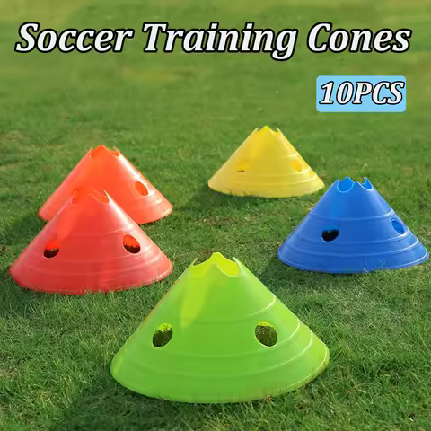 10PCS Soccer Agility Training Disc Cone With Holes Soccer Practice Fitness Training Sports Marker Di