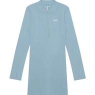 USED  APEE RIBBED ZIP-UP KNIT DRESS