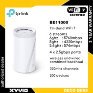 TP-LINK DECO BE65 BE11000 Whole Home Mesh WiFi 7 System Router