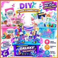 SG Slime Kit DIY Making Kit Girls Boys Bubble Kit Crystal Slime