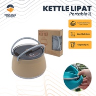 Kettle Lipat Portable Camping Kettle Silicone Outdoor Hiking Mendaki