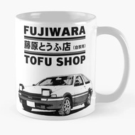 Coffee Mug Initial D Fujiwara Tofu Shop AE86 Manga