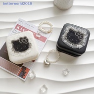 [modamaven] 1Pcs Multifunctional Lace Edge Hot Diamond KT Cat Mini Storage Bag HelloKitty Storage Bo