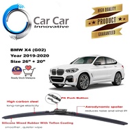 BMW X4 (G02) Wiper, Wiper Blades, Car Windshield, Year 2019-2020 ( 1 pair -Size 26 /20 )