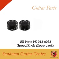 Allparts Speed Knobs, Black (2 pcs / set), For Electric Guitar Parts