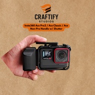 Insta360 Ace Pro2 / Ace Classic / Ace Non-Pro Handle w/ free Shutter (CAGE NOT INCLUDED- GRIP ONLY) 