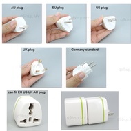AC 10AAU EU US UK To EU UK US AU Power wall Travel plug converter Brass adapter Universal  MY9B