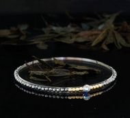 輕奢風 鈦赫茲石 14KGF Swarovski 水晶手鍊