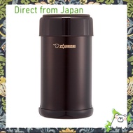 【Direct from Japan】ZOJIRUSHI Stainless Steel Cook &amp; Food Jar, Automatic Heating, Cold Cooking, Insulated Lunch Jar, 750ml, Dark Cocoa SW-JA75-TD