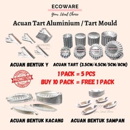 Acuan Aluminium Tart Mould & Biscuit Mould/ Egg tart Mould/ Acuan Kuih