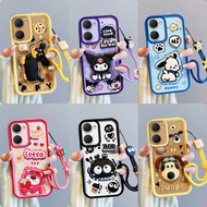 Casing VIVO Y18 Y18s patung pelekat comel phone casing