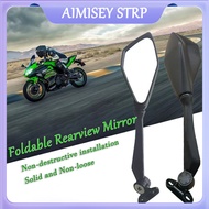 (COD) Side View Mirror Foldable Rivet Type Motorcycle Rearview Mirror Motorcycle Side Mirror Universal