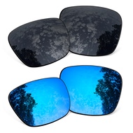2 Pairs Anti-Scratch Polarized Replacement Lenses for Latch SQ Asian Fit OO9358 55mm Sunglasses Fram