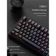 pbt keycaps keycaps Dust Engraved PBT Gradient Light Translucent Mechanical Keyboard Keycap 68/75/98