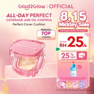 [Live Extra]Glad2Glow Perfect Cover Cushion Foundation Full Coverage Long-Lasting Waterproof Makeup 