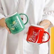 Mug Ceramic Cup Water Cup Girls High-value Niche Design Creative Cute Birthday Gift Cup#G10. 8c #