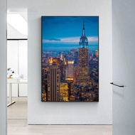 Empire State Building New York City Canvas Painting Landscape Posters and Print Wall Art Picture