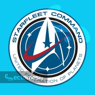Starfleet Command Seal Star Trek Vinyl Waterproof Car Sticker Star Trek Car Decal by Ectomesh