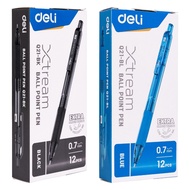 Deli Q21-BL Xtream Retractable Ballpoint Ballpen 0.7mm 12pcs/box