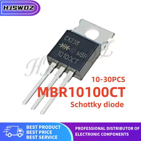 10-30PCS MBR10100CT MBR 10100CT MBR10100 TO-220 10A 100V Schottky diode Brand New In Stock