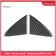 ChicAcces 2Pcs Carbon Fiber Front Bumper Car Stickers Accessories Decor for Mazda 3 Axela