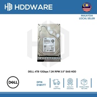DELL 4TB 12Gbps 7.2K RPM 3.5" SAS HDD // 01MVTT // 1MVTT // MG04SCA40ENY // HDEPF82DAB51