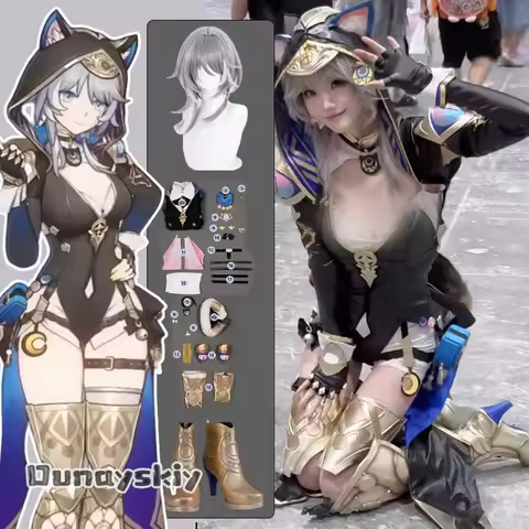 Cipher Cosplay Honkai: Star Rail Costume Women's Jumpsuit Unique Tail Prop Bodysuit Halloween Costum