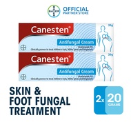 [Bundle of 2] Canesten Antifungal Cream Clotrimazole 20g Exp June 2027