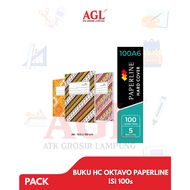 PAPERLINE - (pack) OKTAVO A6 PAPERLINE HC BOOK contains 100s, 1 pack contains 5 books - Wholesale