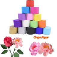 FSHEDR Scrapbooking Wedding Ceremony Children Decoration Birthday Party Craft Crepe Paper Crinkled Papers Streamer Roll