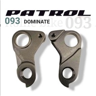 GANTUNGAN PATROL 093 Dominate Discbrake TA Bike Derailleur Hanger Dropout DO Rear End RD Roadbike RB