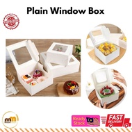 Plain Window Cake Box 8x8x5/9x9x6.5/10x10x4/10.5x10.5x6.5/12x12x2.5(10pcs)