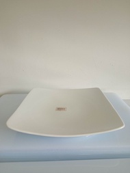 Piring Keramik Porselain Piring Kotak Polos Piring Makan 10 Inc