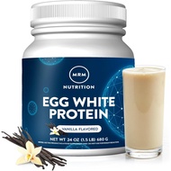 MRM Nutrition Egg White Protein - Sugar Free Vanilla Flavored Powder, 23g Fat-Free Protein with Dige