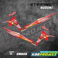 ( COD ) SMASH STICKER STRIPING MOTOR SUZUKI SMASH IP.09 STRIPING VARIASI RACING PETRONAS