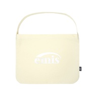 韓國 emis SILVER LOGO ECO BAG 銀色標誌環保購物袋 奶油色CREAM