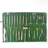 26pcs Dental Implant Tools Instrument Kit Bone Biting Forceps Bone Hammer Periosteum Separator Probe