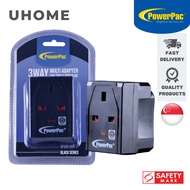 Powerpac 3 Way Multi Adapter With 2 Pin and 3 Pin Plug